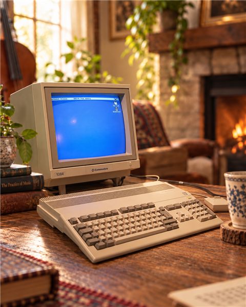 Commodore Amiga 500 com monitor 1084S e rato original