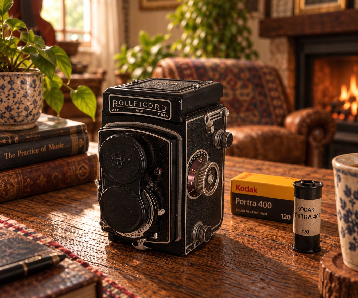 Rolleicord twin-lens reflex camera